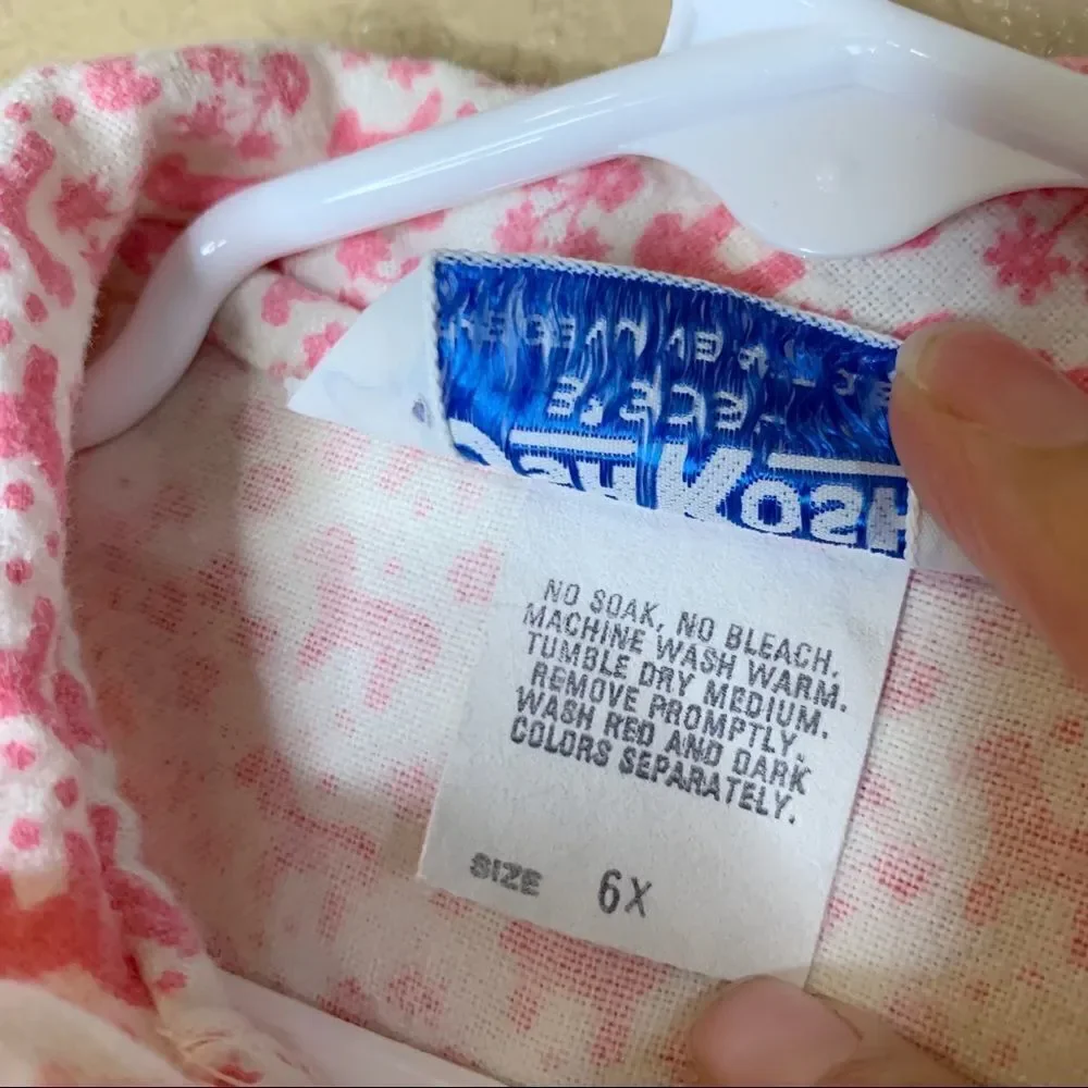 ‎Vintage Oshkosh B’Gosh girls pajama top